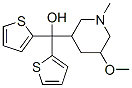 5-Methoxy-1-methyl-α,α-di(2-thienyl)-3-piperidinemethanol Struktur