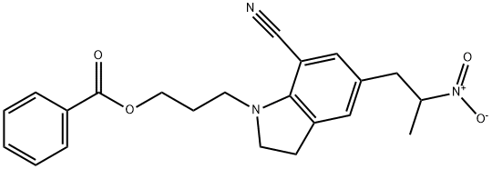 1-[3-(Benzoyloxy)propyl]-2,3-dihydro-5-(2-nitropropyl)-1H-indole-7-carbonitrile