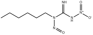 1-Hexyl-3-nitro-1-nitrosoguanidine Struktur