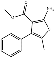 2-AMINO-5-METHYL-4-PHENYL-THIOPHENE-3-CARBOXYLIC ACID METHYL ESTER Struktur