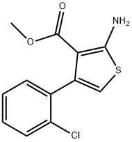 2-AMINO-4-(2-CHLORO-PHENYL)-THIOPHENE-3-CARBOXYLIC ACID METHYL ESTER Struktur