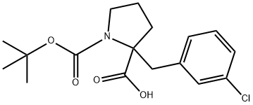 BOC-<ALPHA>-(3-CHLORBENZYL)-DL-PRO-OH