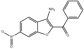 3-Amino-2-benzoyl-6-nitrobenzofuran Struktur