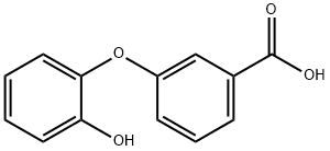 m-(o-Hydroxyphenoxy)benzoic acid Struktur