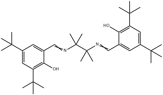 N,N'-BIS(3,5-DI-TERT-BUTYLSALICYLIDENE)-1,1,2,2-TETRAMETHYLETHYLENEDIAMINE Struktur