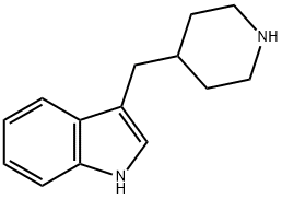 3-(4-ピペリジルメチル)-1H-インドール 化學(xué)構(gòu)造式