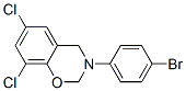 3-(4-BROMOPHENYL)-6,8-DICHLORO-3,4-DIHYDRO-2H-BENZO[E][1,3]OXAZINE Struktur