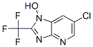 1H-Imidazo(4,5-b)pyridine, 6-chloro-1-hydroxy-2-(trifluoromethyl)- Struktur