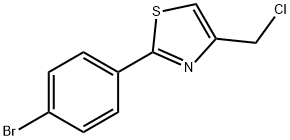 2-(4-bromophenyl)-4-(chloromethyl)-1,3-thiazole Struktur