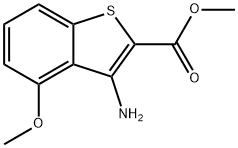 3-AMINO-4-METHOXY-BENZO[B]THIOPHENE-2-CARBOXYLIC ACID METHYL ESTER Struktur