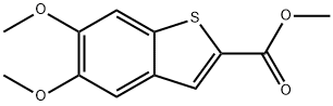 5,6-DIMETHOXY-BENZO[B]THIOPHENE-2-CARBOXYLIC ACID METHYL ESTER Struktur