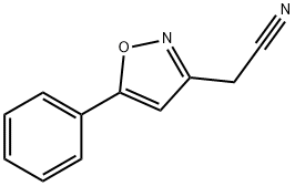 3-Isoxazoleacetonitrile, 5-phenyl- Struktur