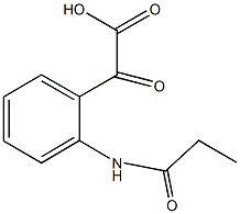 oxo[2-(propionylamino)phenyl]acetic acid Struktur