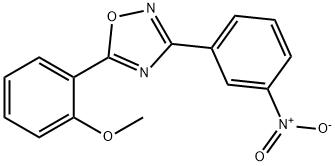 5-(2-METHOXYPHENYL)-3-(3-NITROPHENYL)-1,2,4-OXADIAZOLE Struktur