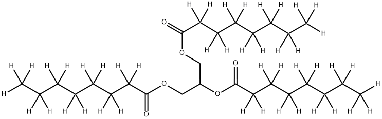 GLYCERYL TRI(OCTANOATE-D15) Struktur