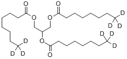 GLYCERYL TRI(OCTANOATE-8,8,8-D3) Struktur