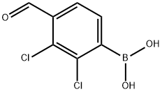 2,3-DICHLORO-4-FORMYLPHENYLBORONIC ACID Struktur