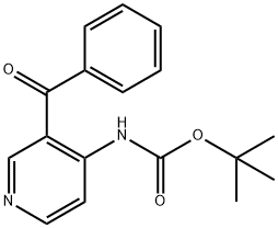 Carbamic acid, (3-benzoyl-4-pyridinyl)-, 1,1-dimethylethyl ester (9CI) Struktur