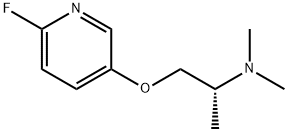 2-Propanamine,1-[(6-fluoro-3-pyridinyl)oxy]-N,N-dimethyl-,(2R)-(9CI) Struktur