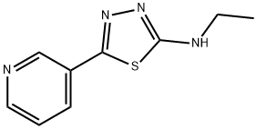 Ethyl-(5-pyridin-3-yl-[1,3,4]thiadiazol-2-yl)-amine Struktur