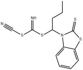 PROPYL [(2-THIOXOBENZO[D]THIAZOL-3(2H)-YL)METHYL] CYANOCARBONIMIDODITHIOATE Struktur