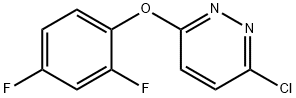 Pyridazine, 3-chloro-6-(2,4-difluorophenoxy)- Struktur