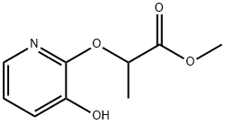 Propanoic acid, 2-[(3-hydroxy-2-pyridinyl)oxy]-, methyl ester (9CI) Struktur