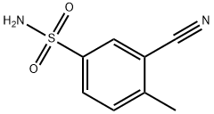 Benzenesulfonamide, 3-cyano-4-methyl- (9CI) Struktur