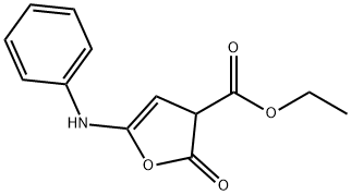 3-Furancarboxylic  acid,  2,3-dihydro-2-oxo-5-(phenylamino)-,  ethyl  ester Struktur