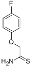 2-(4-FLUOROPHENOXY)ETHANETHIOAMIDE Struktur