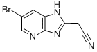 1H-IMIDAZO[4,5-B]PYRIDINE-2-ACETONITRILE, 6-BROMO Struktur