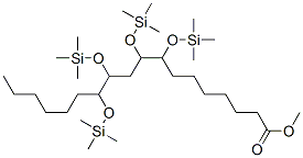 8,9,11,12-Tetrakis[(trimethylsilyl)oxy]octadecanoic acid methyl ester Struktur