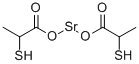 strontium bis(2-mercaptopropionate) Struktur