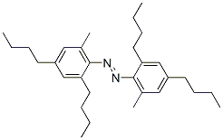 2,2',4,4'-Tetrabutyl-6,6'-dimethylazobenzene Struktur