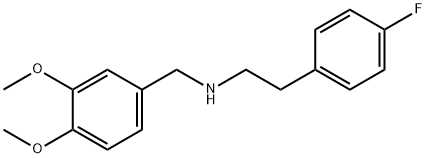 (3,4-DIMETHOXY-BENZYL)-[2-(4-FLUORO-PHENYL)-ETHYL]-AMINE Structure