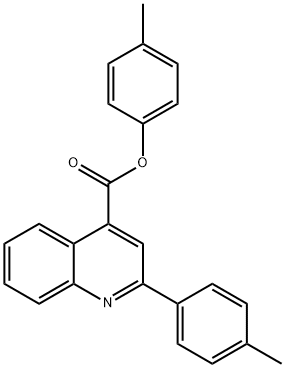 4-methylphenyl 2-(4-methylphenyl)-4-quinolinecarboxylate Struktur