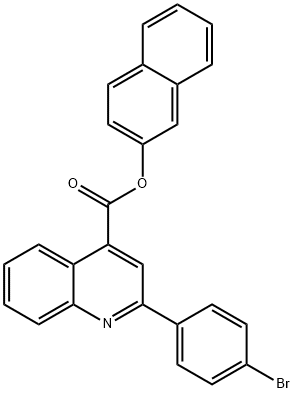 2-naphthyl 2-(4-bromophenyl)-4-quinolinecarboxylate Struktur