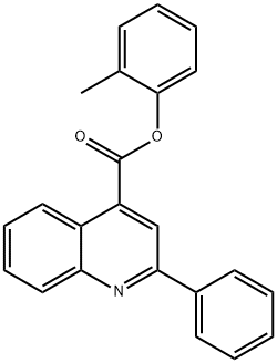 2-methylphenyl 2-phenyl-4-quinolinecarboxylate Struktur