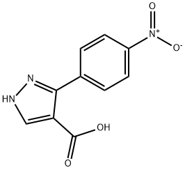 3-(4-NITROPHENYL)-PYRAZOLE-4-CARBOXYLIC ACID Struktur