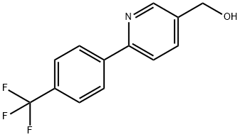 (6-[4-(TRIFLUOROMETHYL)PHENYL]PYRIDIN-3-YL)METHANOL Struktur