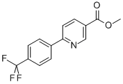 3-PYRIDINECARBOXYLIC ACID, 6-[4-(TRIFLUOROMETHYL)PHENYL]-, METHYL ESTER Struktur