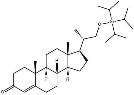 (20S)-21-[[Tris(isopropyll)silyl]oxy]-20-methyl-pregn-4-en-3-one, 356063-47-3, 結(jié)構(gòu)式