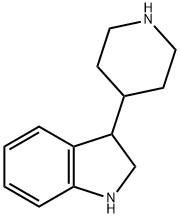 1H-Indole, 2,3-dihydro-3-(4-piperidinyl)- Struktur