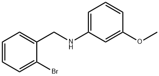 N-(2-Bromobenzyl)-3-methoxyaniline Struktur