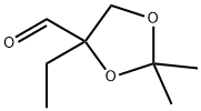 1,3-Dioxolane-4-carboxaldehyde, 4-ethyl-2,2-dimethyl- (9CI) Struktur