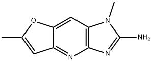 2-amino-(1,6-dimethylfuro(3,2-e)imidazo(4,5-b))pyridine Struktur