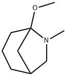 5-Methoxy-6-methyl-6-azabicyclo[3.2.1]octane Struktur