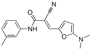 2-Propenamide,  2-cyano-3-[5-(dimethylamino)-2-furanyl]-N-(3-methylphenyl)- Struktur