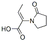 1-Pyrrolidineaceticacid,alpha-ethylidene-2-oxo-,(alphaZ)-(9CI) Struktur