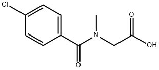 [(4-chlorobenzoyl)(methyl)amino]acetic acid Struktur